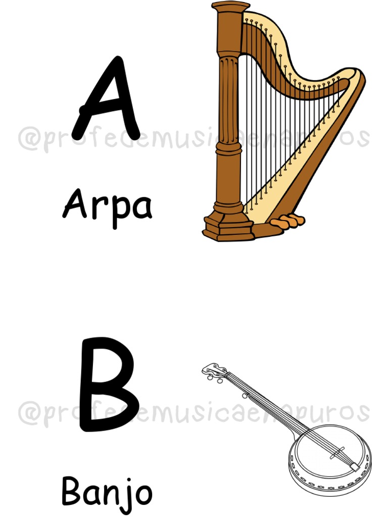 Alfabeto Musical: Instrumentos y Notas | PDF
