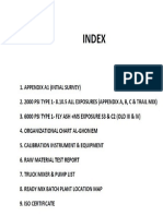 Batching Plant Document Requirement Front Page