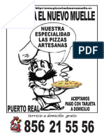 Menú - Pizzeria Nuevo Muelle