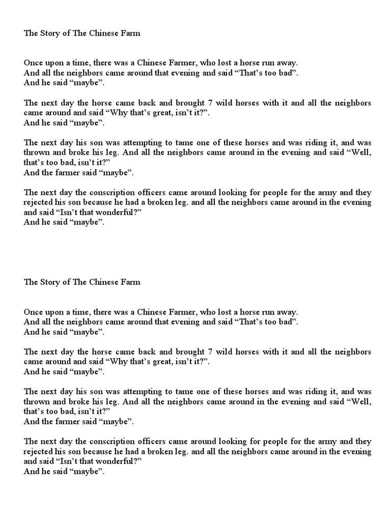 The Chinese Farmer - For Student | PDF | Mystery, Thriller & Crime Fiction