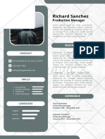 Richard Sanchez Production Manager Resume