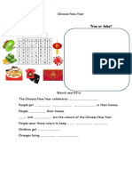 Chinese New Year Worksheet