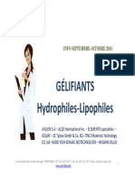 GÉLIFIANTS Hydrophiles-Lipophiles