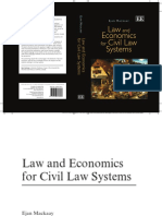 Law Economics For Civil Law System