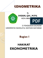 EKONOMETRIKA Materi 1