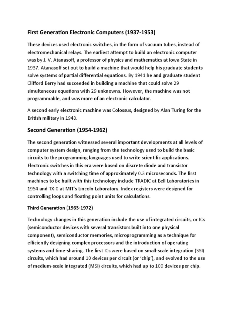 Generation of Computer PDF Integrated Circuit Electronics