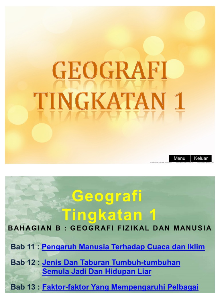 Geografi Tingkatan 1 (Bab 1117)  PDF