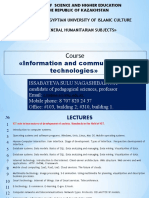 ICT - Lecture 1