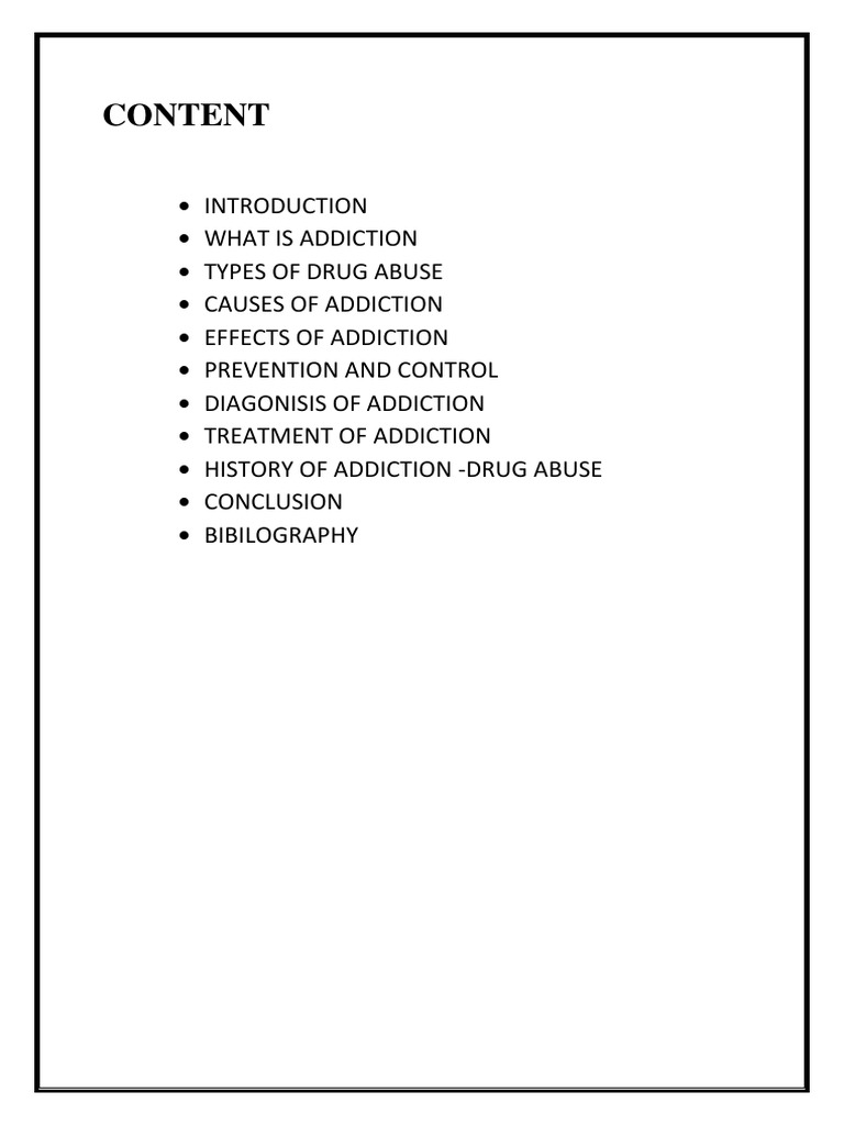 Drug Addiction Pdf Substance Abuse Alcoholism