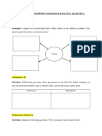 Quarter 1 Activities (Politics)