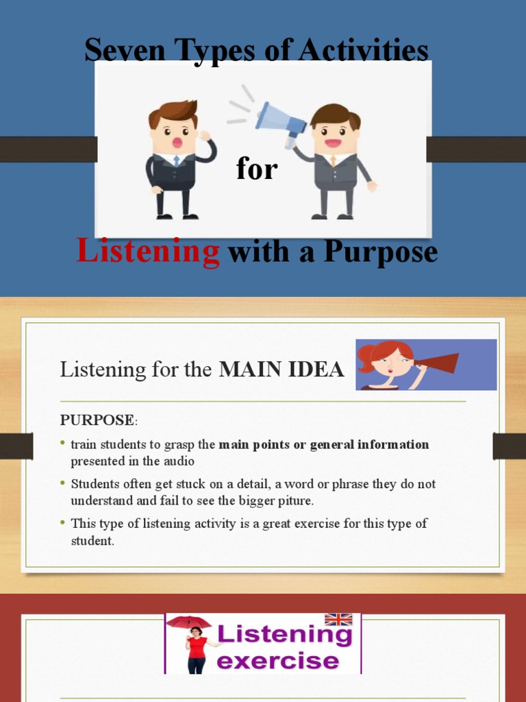 7 Types of Listening With A Purpose PDF Cebu