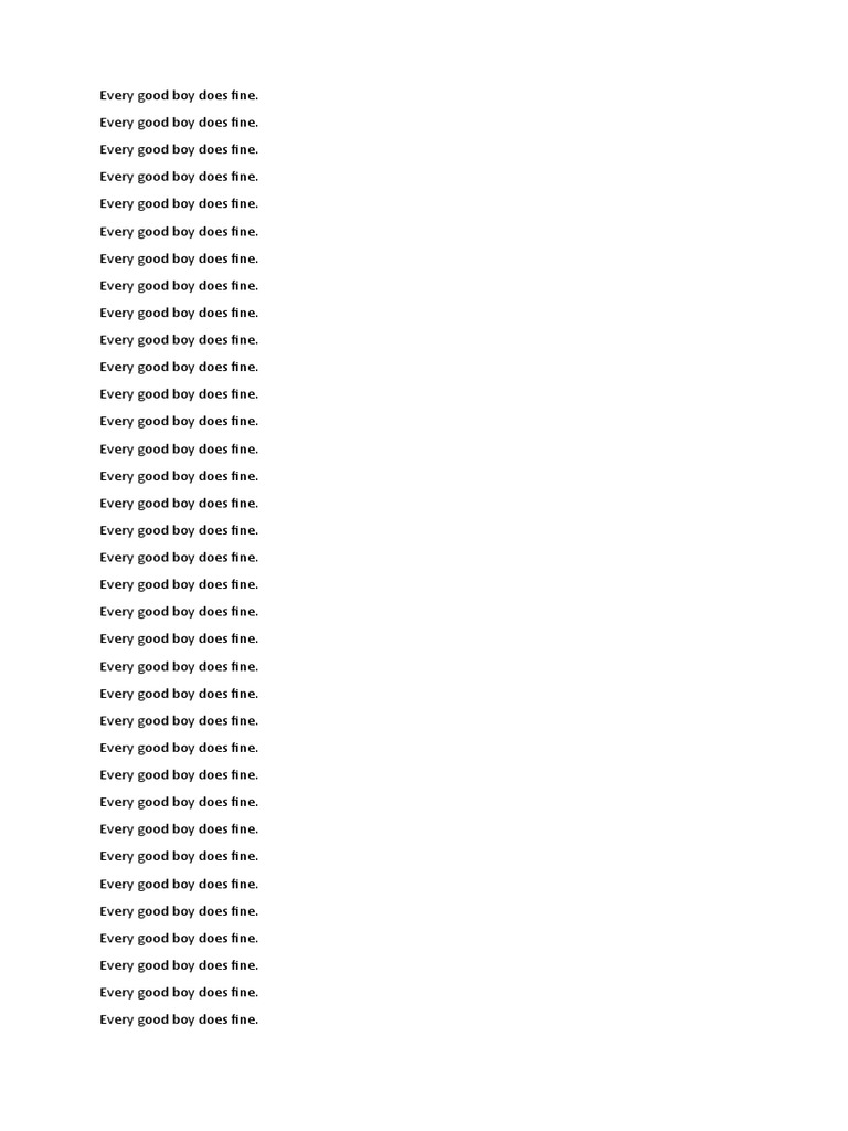 Every Good Boy Does Fine | PDF