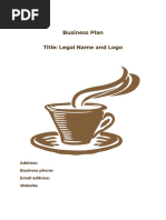 Coffee Shop Business Plan Template