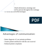 Lecture 11 - Verbal and Non Verbal Communication in Dental Practice