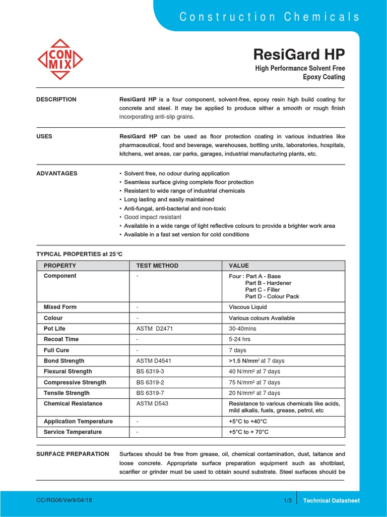 Resigard HP | PDF | Building Materials | Building Engineering