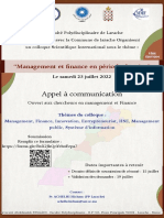 Dépliant colloque Management CIMF22