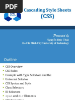 Cascading Style Sheets: Presented by