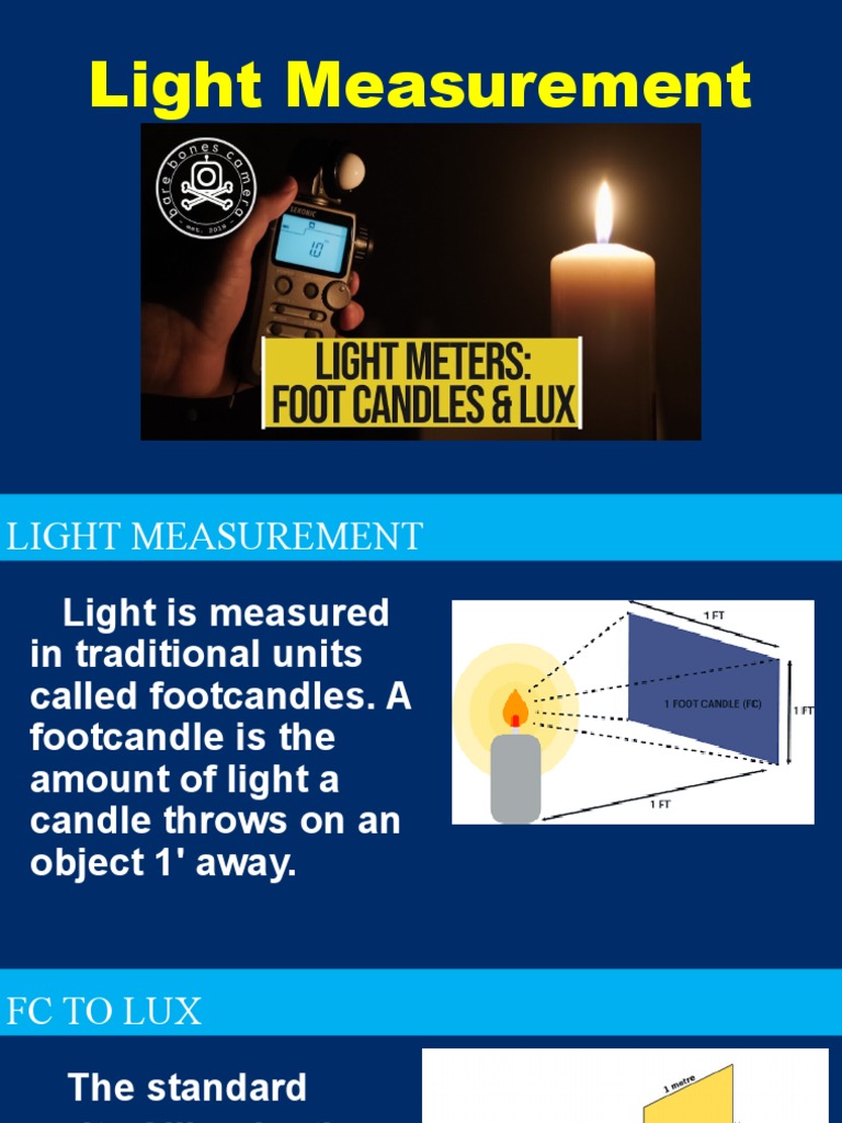 Infosheet 5.32 Light Measurement PDF Incandescent Light Bulb