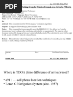 TDOA Localization-Techniques