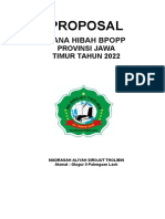 Contoh Proposal BPOPP Jawa Timur Jenjang Madrasah Aliyah