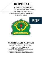 Proposal BPOPP Jawa Timur Jenjang Madrasah Aliyah
