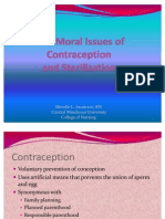 The Moral Issues of Contraception