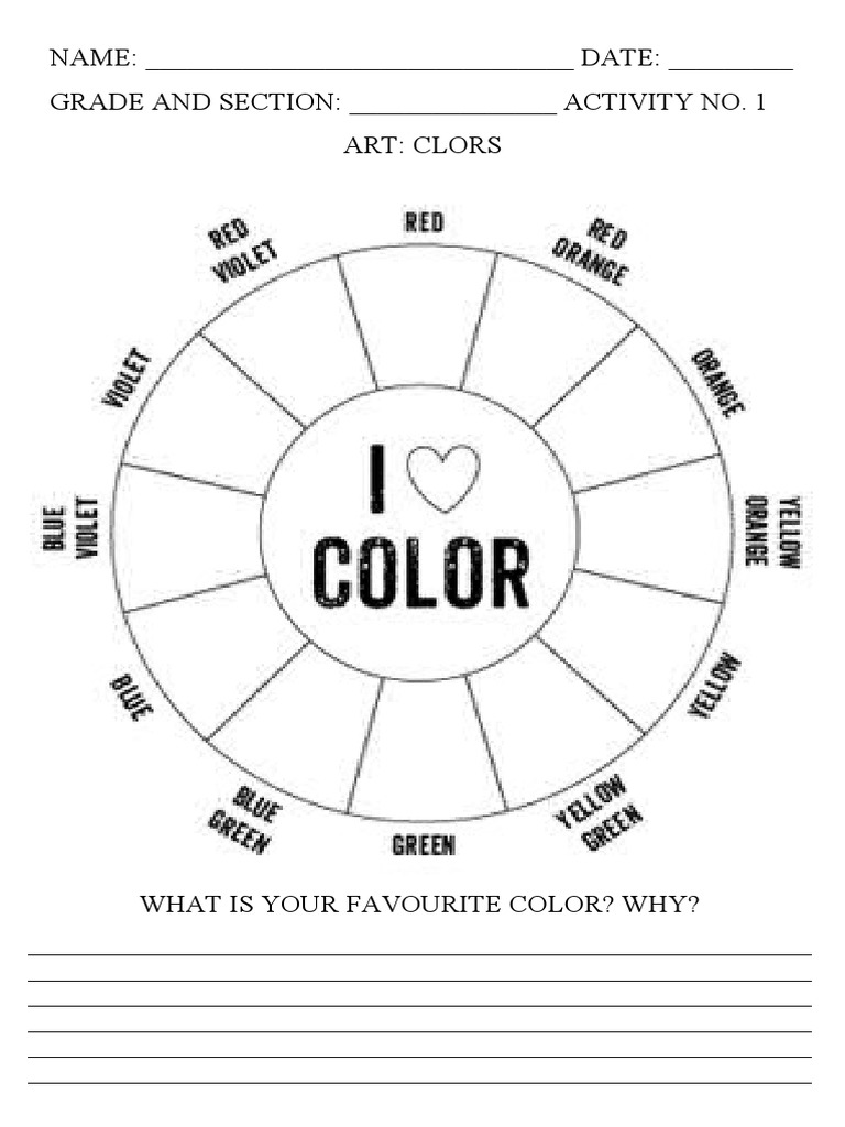 Activity sheets pdf