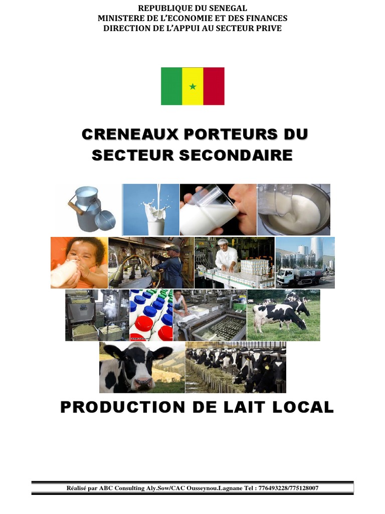 Production de Lait Local au Sénégal | PDF | Lait | Laitages