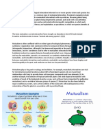 Mutualism and its Role in EcologyTITLE