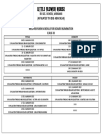 Revision Schedule 12 Science