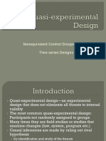 1-Quasi - Experimental Design