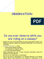 7 - Observation