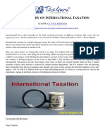 A Brief Study On International Taxation - Taxguru - in