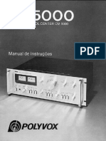 Manual Do Amplificador CM 5000 Da Polivox - Um Gigante Brasileiro