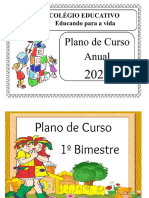 PLANO DE CURSO EDUCATIVO 2022 MATEMATICA 4 Ano Julia