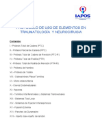 Protocolo de Uso de Elementos de Traumatología y Neurocirugía