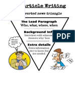How To Make A Newspaper Article - Inverted Triangle