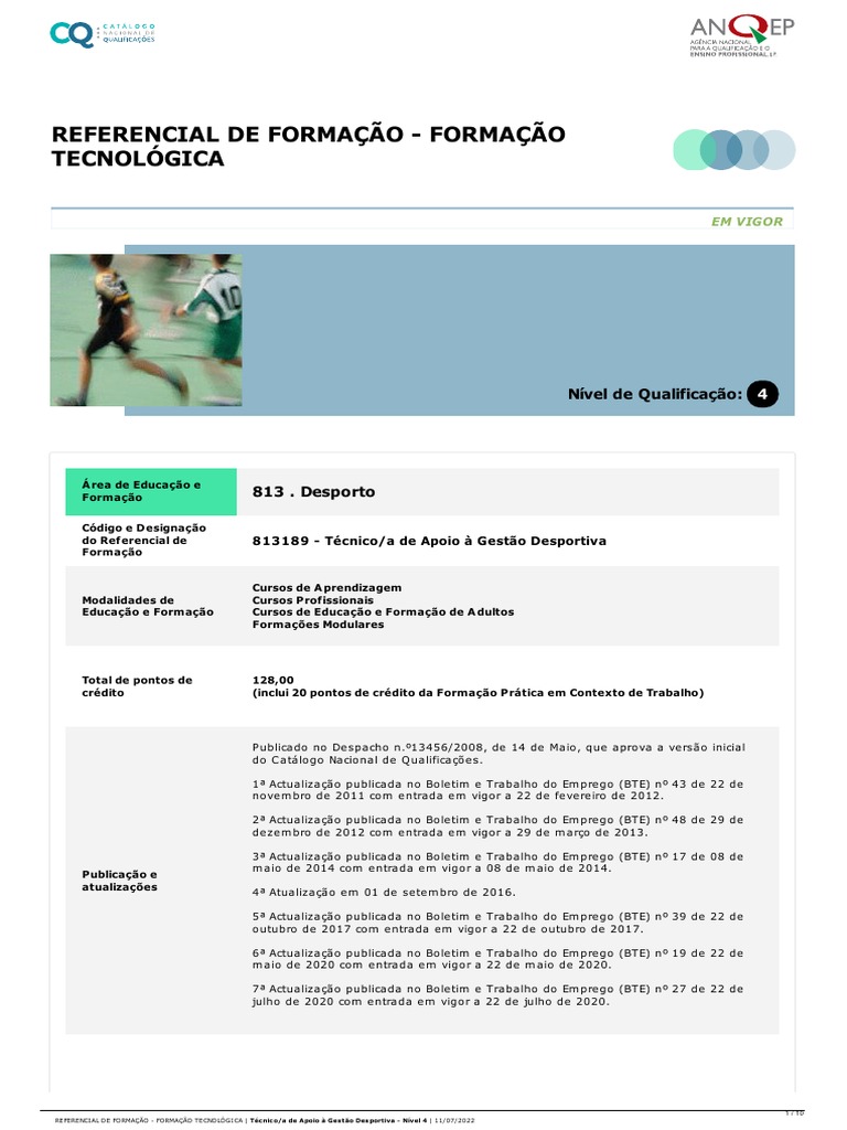 Referencial de Formação Tecnológica - TEC | PDF