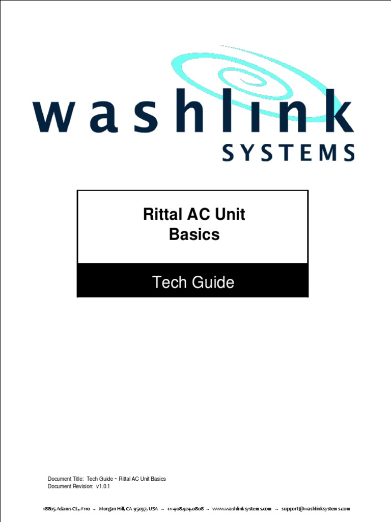 Rittal AC Unit Basic Tech Guide PDF Parameter Programming