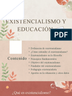 Existencialismo y Educación..