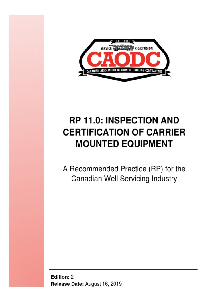 Carrier Mounted Equipment Inspection Guide | PDF | Computers