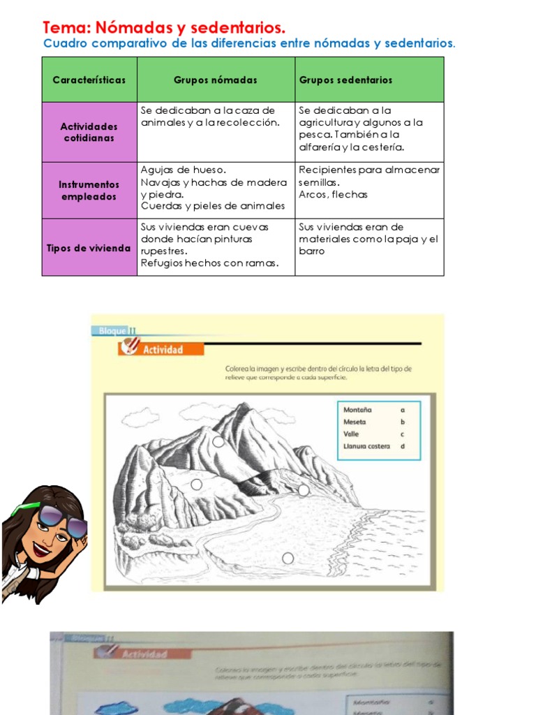 Comparativa: Nómadas vs Sedentarios | PDF