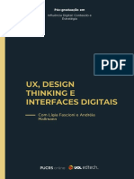Livro Da Disciplina - UX, Design Thinking e Criatividade - Oficial