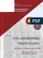 Cien 20012 - Civil Engineering Orientation 1