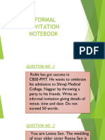 Informal Invitation Notebook