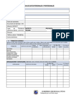 FICHA PARA RECURSOS HUMANOS