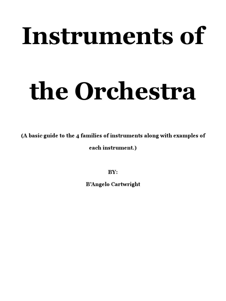 Instruments PDF String Instruments Musical Instruments