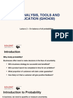 Lecture 2 - On Balance of All Probabilities - Students