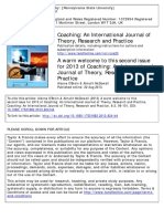 Coaching: An International Journal of Theory, Research and Practice