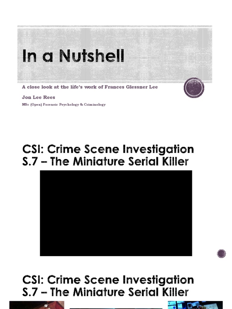 In_a_Nutshell PDF Forensic Science